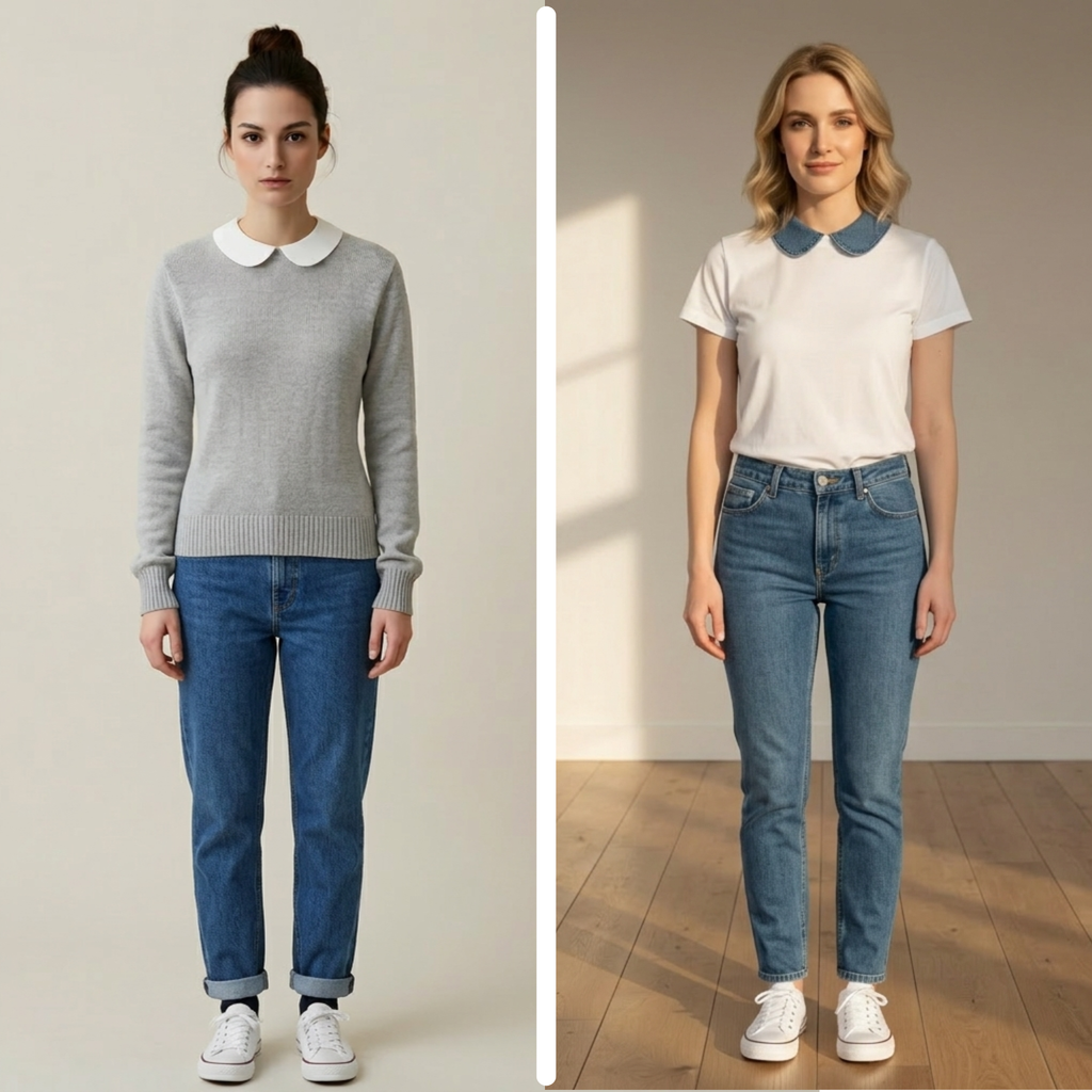 Le Duo Casual Chic - Blanc · Denim