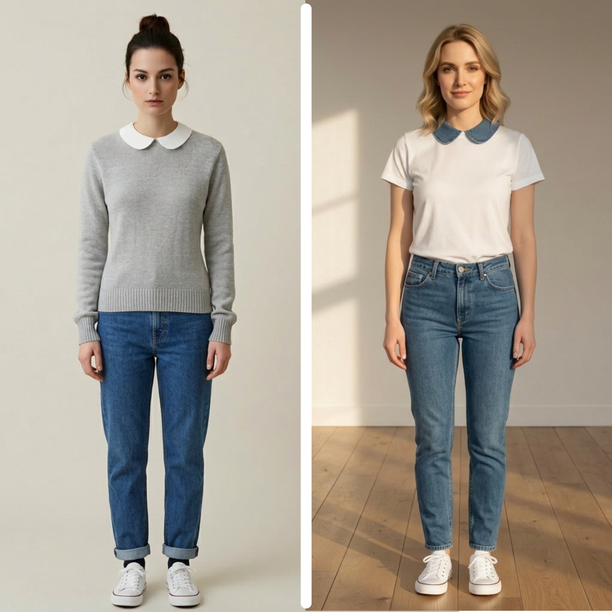 Le Duo Casual Chic - Blanc · Denim